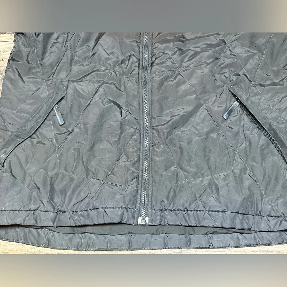The North Face Jacket Men Large Gray Quilted Full Zip Lightweight Insulated